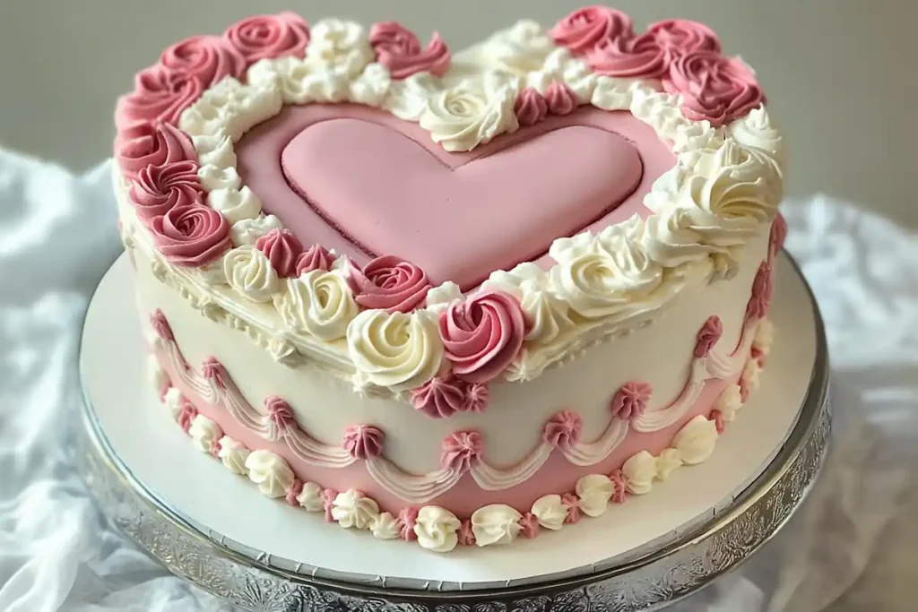 Vintage Heart Cake